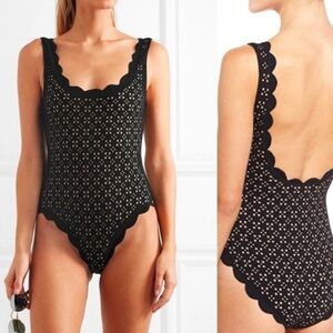 Marysia laser cut one piece suit